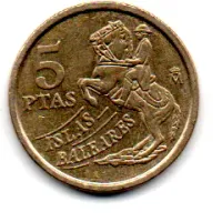 Espanha - 1997 - 5 Pesetas - Comemorativa - Islas Baleares - MBC