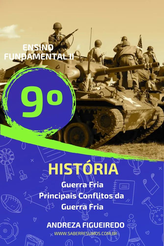 684 - História - Guerra Fria - Principais Conflitos da Guerra Fria - 9º ano - PDF com 23 páginas