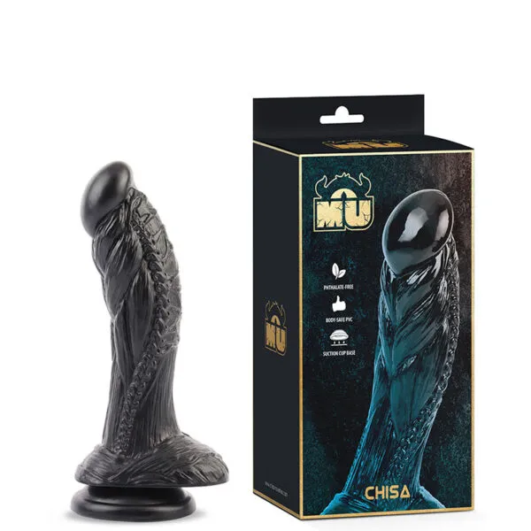 Prótese Realística com Ventosa, possui Escroto, Relevos Salientes e Glande – MU CHISA – DI-071 Imagem