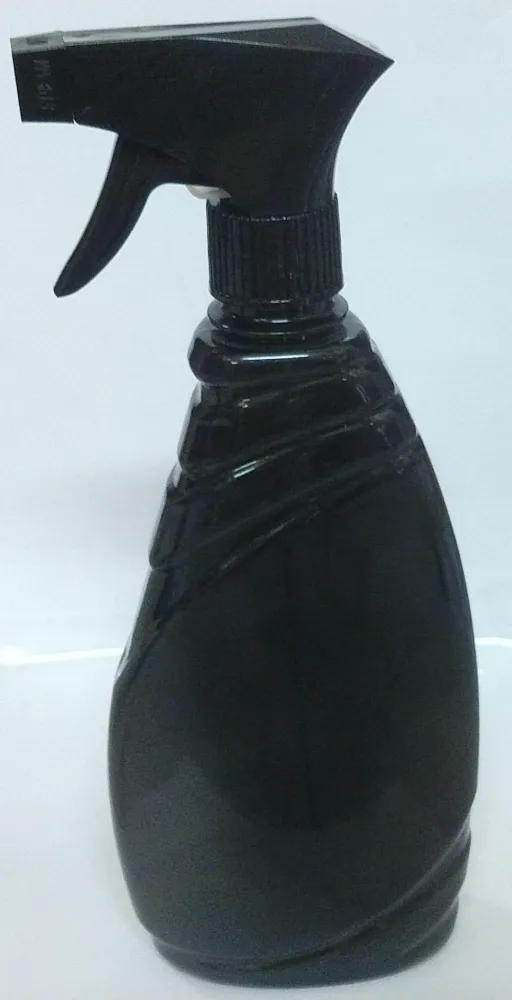 Frasco PET Pulverizador 500ml Preto c/ Gatilho