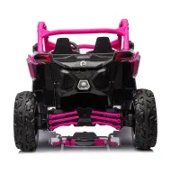 Carrinho Elétrico Infantil Maverick Can Am Utv 24v Cor Rosa  - Foto 3