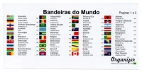 Etiquetas Adesivas das Bandeiras de 230 Países - Para colar no Coin Holder - Foto 3