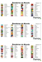 Etiquetas Adesivas das Bandeiras de 230 Países - Para colar no Coin Holder