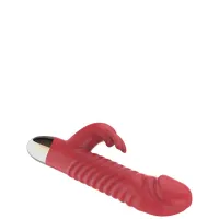 Vibrador Recarregável Vai e Vem com Estimulador Clitoriano Formato Coelho – GOOD VIBE TOYS  - Foto 3