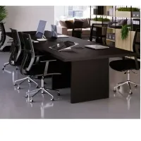 Mesa de Reunião Retangular 4570 Modular 40mm com Caixa para Tomadas Concept - Foto 4