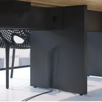 Mesa de Reunião Retangular 4570 Modular 40mm com Caixa para Tomadas Concept - Foto 6