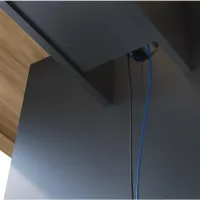 Mesa de Reunião Retangular 4570 Modular 40mm com Caixa para Tomadas Concept - Foto 7