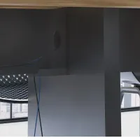 Mesa de Reunião Retangular 4570 Modular 40mm com Caixa para Tomadas Concept - Foto 8