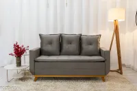 Sofá Recife 3 lugares Veludo 1,63