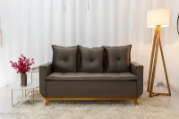 Sofá Recife 3 lugares Veludo 1,63 - Foto 5