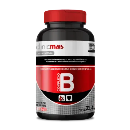 7462 - Cáp. SUPLEMENTO VITAMINA B (Complexo B) 500mg – 60 cáp.  Imagem