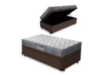 Base Baú Solteiro blindado + colchão Iso D33 ortopédico. 18 cm oferta 