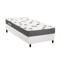 Base Box Solteiro Simples + Colchão Iso D33 ortopédico 18 cm  - Foto 2