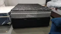 Baú Casal carioca  VZ 30+ 12 cm pés+ Colchão Casal Petrus Molas ensacadas  D80 Paropas 30 cm  Oferta - Foto 2