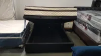 Bau Casal blindado + Colchão  Casal Molas Ensacadas Basic Paropas D80 24 cm altura ate 150 KG Oferta