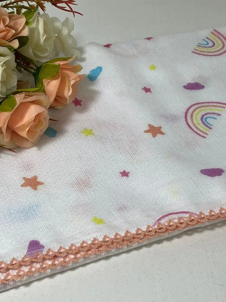  FRALDA 70X70 C/PICUETA -arco iris