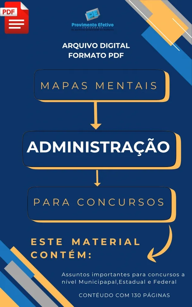 Mapas Mentais de Administração para Concursos Imagem