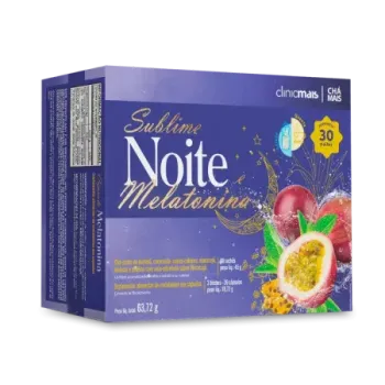 7490 - KIT CHÁ SUBLIME NOITE COM MELATONINA 30 sachês + 36 cápsulas    