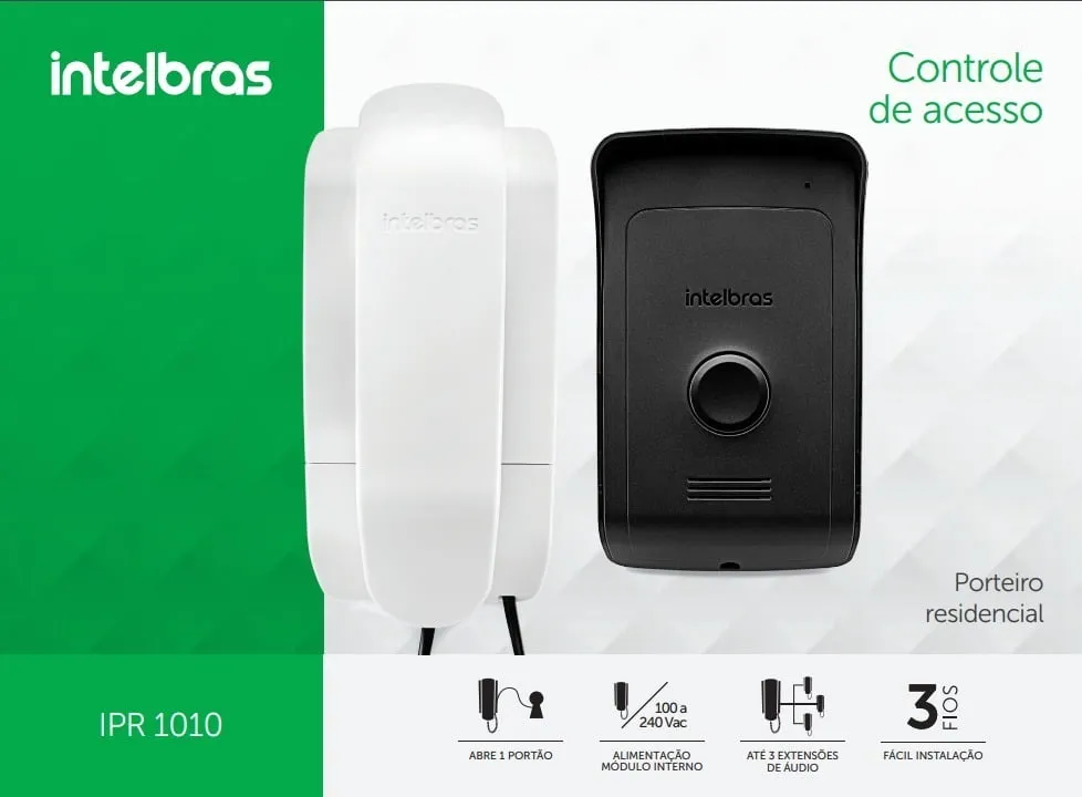 Porteiro Eletrônico Residencial Intelbras IPR 1010
