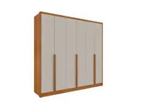 Guarda-Roupa Fortuna 6 Portas e 6 Gavetas Tcil – Cinamomo/Off White - Foto 3