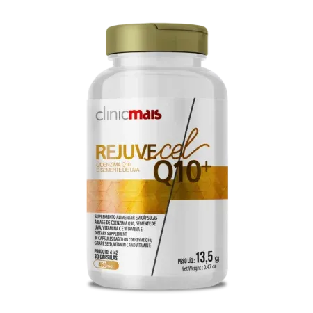 4142 - Cáp. REJUVECEL Q10+  (Coenzima Q10 + Semente de Uva) 450ng – 30 cap. 