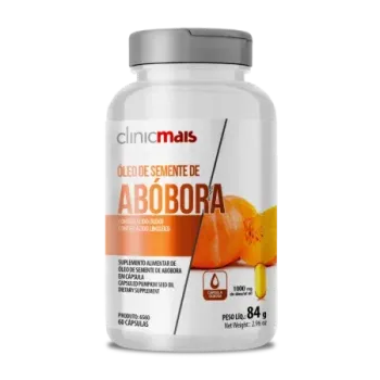 6560 - Cáp. ÓLEO DE SEMENTE DE ABÓBORA 1400mg – 60 cáp. 