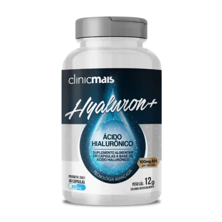 5551 - Cáp. HYALURON + ÁCIDO HIALURÔNICO 400mg – 30 cap  