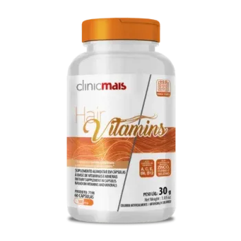 7198 - Cáp HAIR VITAMINS - cabelos e unhas 60 cáps