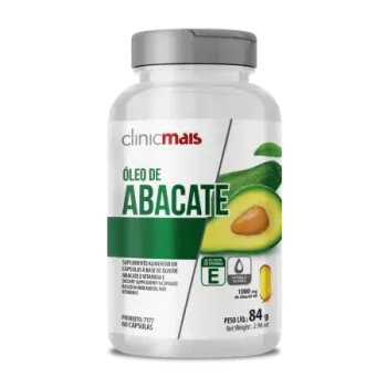 7177 - Cáp. ÓLEO DE ABACATE (Óleo de Abacate + Vitamina E) – 1000mg – 60 cáp. 