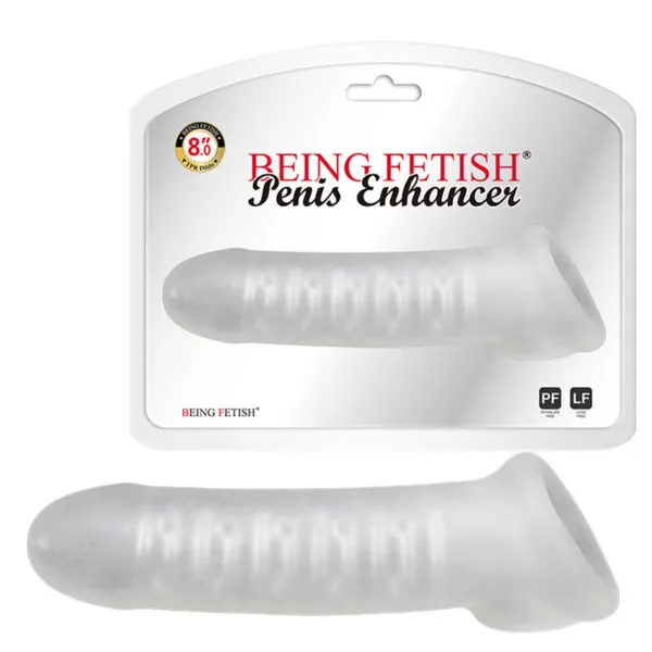 Capa Peniana G com Anel para o Escroto e Texturas Internas em Nódulos – BEING FETISH PENIS ENHANCER – CA-037