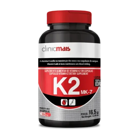 4031 - Cáp. SUPLEMENTO VITAMINA K2 550mg – 30 cap.  MENAQUINONA-7 Imagem