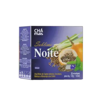 12342 - Sublime NOITE (Sonho dos Anjos) Chá misto de melissa, maracujá, erva-doce, capim-cidreira com endro
