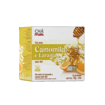 4282 - Chá de CAMOMILA E LARANJA Sabor Mel 10 Sachês