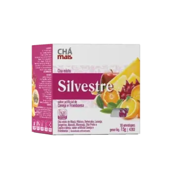 4283 - Chá SILVESTRE sabor artificial de Cereja e Framboesa 10 Sachês 