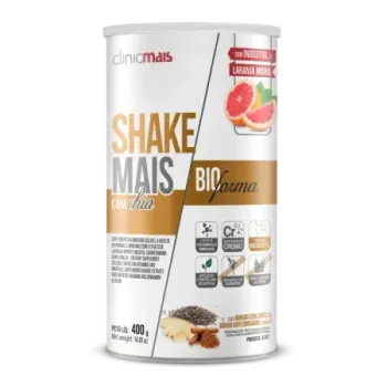6797 - SHAKE COM CHIA BIOFORMA Sabor Banana com Canela (Adoçado com folhas de ESTÉVIA)  