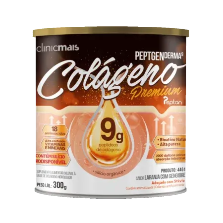 4461 - PEPTGEN DERMA 9 PREMIUM sabor Laranja e Gengibre