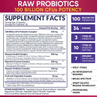Raw Probiotico Women 100 Bollion CFU 34 Strains C/60 Caps Importado EUA + Frete Grátis - Foto 6