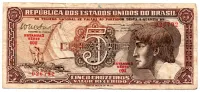 C112 - 5 Cruzeiros - Série 094 - Índio - Data: 1966 - UTG