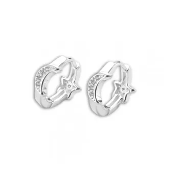  Argolas de prata - Estrela - BC1234 - Foto 2