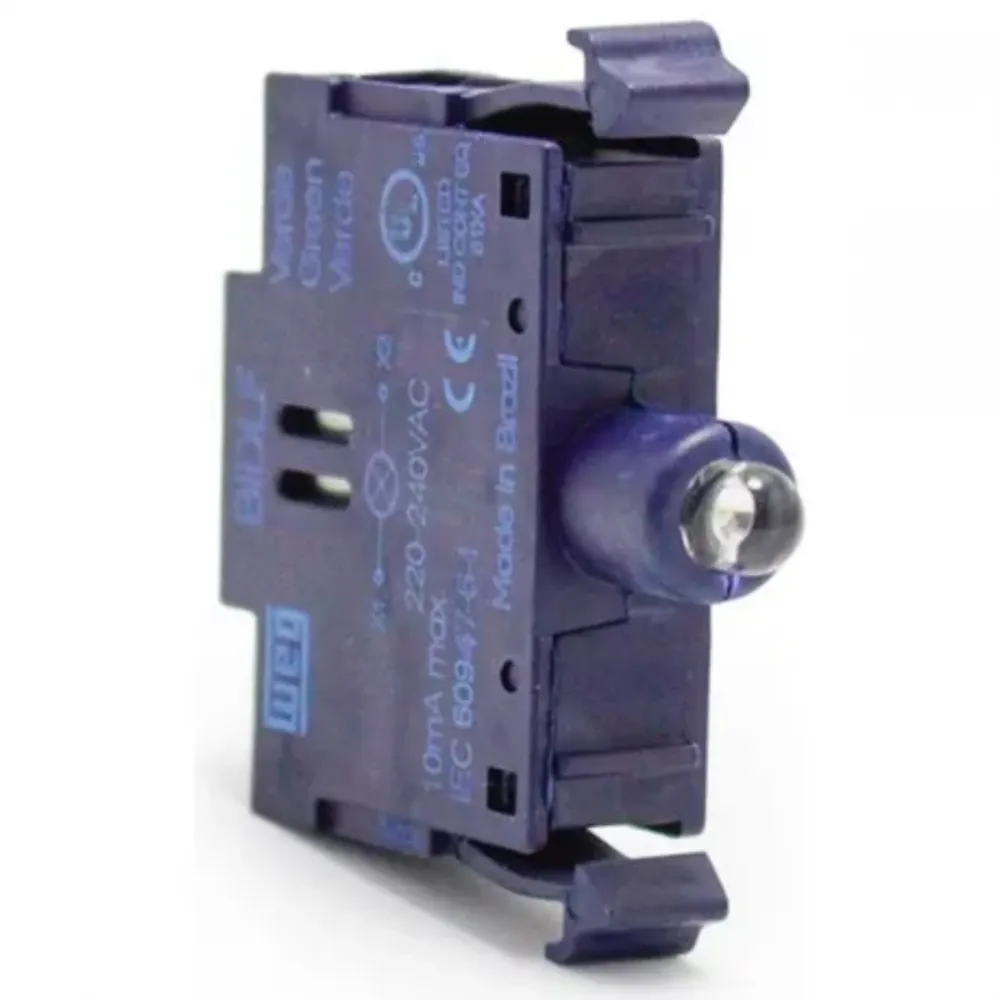 Bloco Iluminação Led Verde 220v Csw-bidfl-2d66 Weg P/botão