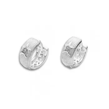   Argolas de prata - Estrela - BC1089
