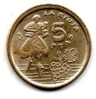 Espanha - 1996 - 5 Pesetas - Comemorativa - La Rioja