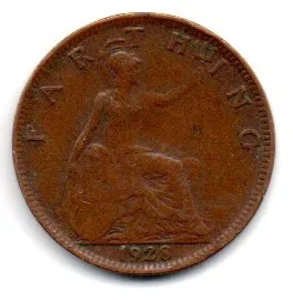 Reino Unido - 1928 - 1 Farthing