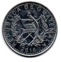 Guatemala - 2016 - 25 Centavos