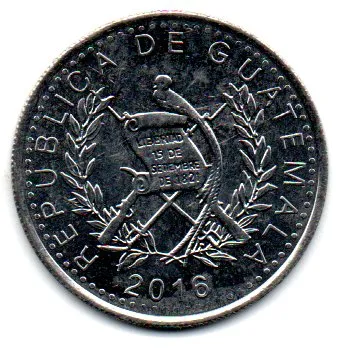 Guatemala - 2016 - 25 Centavos