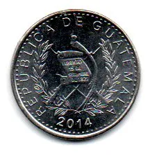 Guatemala - 2014 - 5 Centavos - Sob Imagem