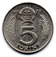 Hungria - 1971 - 5 Forint - Sob