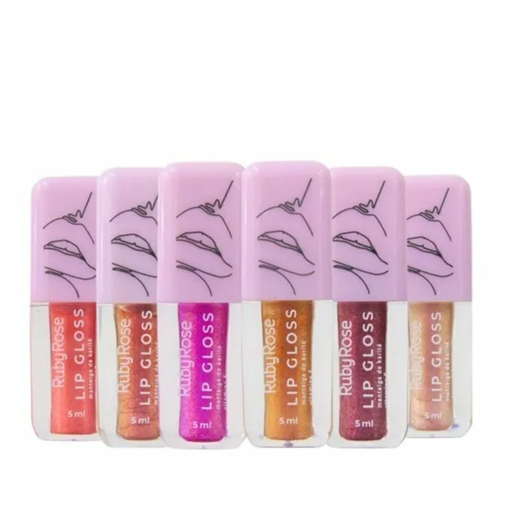 Gloss Labial c/ Brilho Ruby Rose Imagem