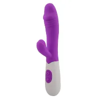 VIBRADOR SIME PONTO G E CLITÓRIS EM SILICONE  COM 30 VIBRAÇÕES CORES - SI.                                                                          LIBYSEXSHOP - Foto 4