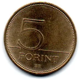 Hungria - 1995 - 5 Forint Imagem